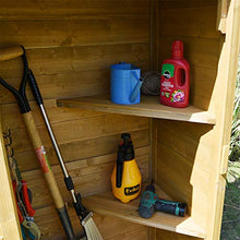 WMQ Capanno da Giardino, capanno da Giardino in Abete Cinese, armadietto da Giardino Impermeabile per Attrezzi da Giardino con Porta con Serratura