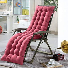 Cuscino per sedia a sdraio, in PEP, per interni ed esterni, 154,9 x 48,3 x 7,6 cm, colore: rosso vino