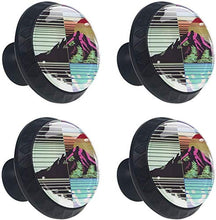 Marathon Mornings Pomelli per Porta Set di 4 Pomelli per Mobili Manopole per Cassetti Cucina Armadio Vetro