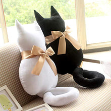 Kklak Cuscino, Cuscino per Gatto Posteriore, Peluche per Inviare Regali di San Valentino agli Amici,Black,75cm