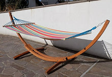 Amaca XL deluxe nobile 320cm con cornice in legno larice mod. 'CALETA'