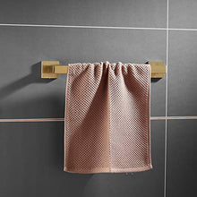 Portasciugamani da parete color oro spazzolato porta asciugamani (40 cm).
