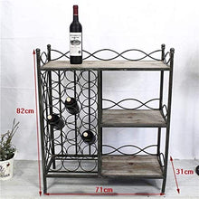FYHH-JZHY Scaffale per Vino in Ferro Scaffale Vintage Scaffale Antico Scaffale per Stoccaggio Facile da Installare