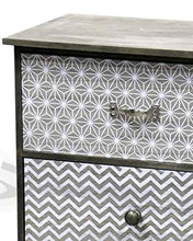 Gicos Mobile cassettiera Comodino comò in Legno 3 cassetti 39 * 26 * 52 cm Shabby Chic ILC-721885