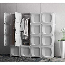 Cassapanche GGJIN Armadio stratificato Bianco Combinazione della Stanza Camera da Letto dello Studente di College Montaggio Semplice Push-Pull Moderna