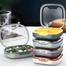HEALLILY Contenitore per Pillole da Viaggio Borsa Tascabile Scatola per Farmaci in Plastica con Coperchio Trasparente Cove Little Medicine Vitamin Keeper Organizer for Home Outdoor Camping