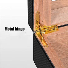 TGhosts Cigar Humidor, Cigar Humidor con Alta precisione Frontale Digitale igrometro umidificatore, Foderato Fatta da Cedro Spagnolo Legno
