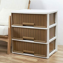Wenzhihua Armadio per Organizer Portatile 3 cassetti Cassetti dell'organizzatore unità da Letto Governo di immagazzinaggio for Home Office Facile da Montare Extra Resistente e Resistente