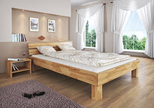 Erst-Holz Extra Largo Matrimoniale/futon 180x200 in Faggio Laccato con doghe rigide 60.80-18