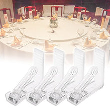 dongguan NUEEUDD Clip per tovaglie 4 Pezzi Coprivaso in plastica Trasparente Tovaglia Clip per Morsetto Supporto per Feste