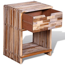 vidaXL Comodino con Cassetto in Legno di Recupero Cassettiera Mobiletto Mobile