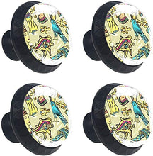 Antico Egitto Art Pomelli per Porta Set di 4 Pomelli per Mobili Manopole per Cassetti Cucina Armadio Vetro