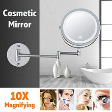 A Parete Vanity Specchi, LED 10X di Ingrandimento dello Specchio di Trucco Bagno Montaggio A Parete Specchio Ruotabile di 360 ° Specchio