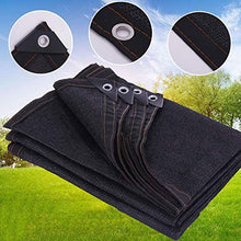 Senza marchio DANDAN Ombra Rete Schermo Solare Crittografia Ispessimento Isolamento Termico Rete Patio Tetto Balcone Isolamento Carne Auto Schermo Solare 12 Pin Nero (Size : 4 * 8m)