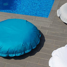 Avalon Pouf Cuscino Impermeabile Rotondo Macarons tessuto tecnico Samba per esterno Verde mela sfoderabile misure 135*135cm