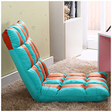 SMC Sedia pigra Pieghevole per sedie a Battente (Color : Blue+Orange)