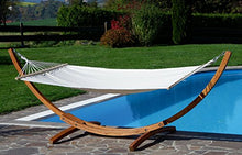 XL deluxe nobile 320cm Amaca con cornice in legno larice mod. 'ARADOS'