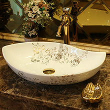 Jgophu Oval Europe - Lavandino in ceramica stile vintage