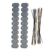 jarolift Kit di Fissaggio per cannicci PVC da Giardino, Grigio/Pacco da 40