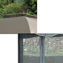 GAZEBO MOD. SIDNEY CON TENDE E ZANZARIERE MT. 3X4 COLORE ECRU CON CAMINO