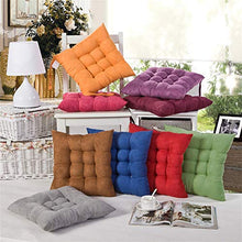 LucaSng - Set di 4 cuscini per sedie con nastro, 40 x 40 x 5 cm, in rattan, extra spessi, comodi