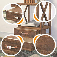 OFAY Comodino con Mensole E Cassetti, Armadio in Legno, Comodino, Comodino, Consolle Elegante, Mobili per Soggiorno