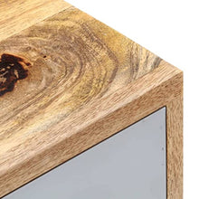 vidaXL Comodino 40x35x50 cm in Legno Massello di Mango