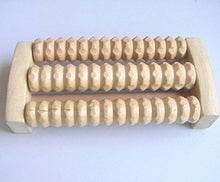 SaySure - 1pcs 3 Row Wooden Foot Roller Wood Care Massage