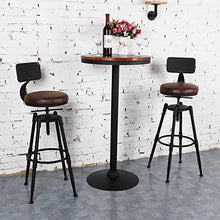 Sedia da Pranzo Sgabelli Alti Sgabelli da Bar Sgabelli da Bar girevoli Sgabelli Alti Schienale in Ferro battuto Sedie da Bar per Uso Domestico (65-85 cm)