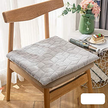 Dieluny, cuscini per sedia da pranzo con cravatte, quadrati antiscivolo, per interni ed esterni, traspiranti, per mobili e sedie, colore grigio, 50 x 50 cm