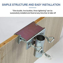 POHOVE - Supporto per ombrellone da giardino, resistente, per terrazza, per ponte, con morsetto e morsetto per ombrellone da spiaggia, per ponte, diametro inferiore a 3,8 cm