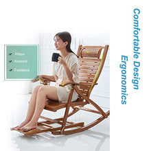 Lounger Sedia da Giardino Sedia A Dondolo da Esterno Sedia A Dondolo da Balcone Sedia Sedia A Dondolo con Bracciolo Marrone