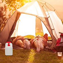 Relaxdays Tanica con Rubinetto, Coperchio a Vite del Contenitore, per Acqua Potabile, 23 L, senza BPA, rosso/bianco