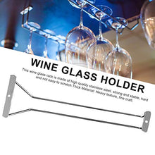 Wateralone - Portabicchieri da vino, in acciaio inox, per cucina, bar, pub, colore: argento