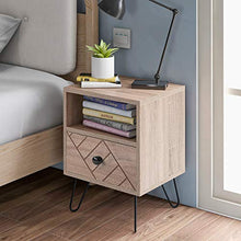Q-HL Comodino Memoria da Tavolo da Comodino Elegante Elegante con Cassetto E 1 Scaffale per Soggiorno Camera da Letto Soggiorno