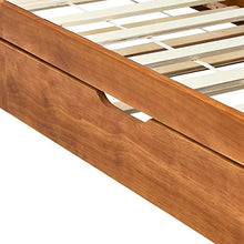 SKM Divano Letto a Scomparsa Marrone Miele Legno di Pino 90x200 cm