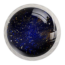 4 pcs White Cabinet Knobs for Kitchen Cabinets Bedroom Wardrobe Dresser Drawers Black blue starry sky