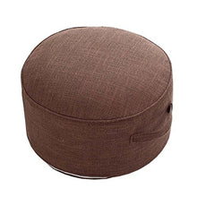 Fancy Pumpkin Yoga Meditation Tatami Floor Pillow Seat Cuscino Zafu Foot Stool, caffè