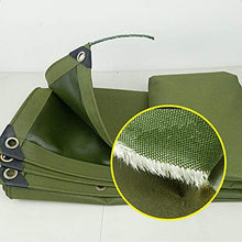 Telone Impermeabile Resistente alla Tela Cerata Verde Resistente, Telo Cerata Impermeabile con Occhielli per Mobili da Giardino, Piscina, Auto, Camion (Size : 5 * 10M)