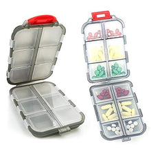 New Travel conveniente Pillola di Medicina Box 12 Griglie Dispenser di Pillole organizzatore di Pillole Tablet Pillbox Case Container Drug Divider (Color: Coffee)