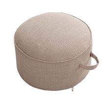 Fancy Pumpkin Yoga Meditation Tatami Floor Pillow Seat Cuscino Zafu Foot Stool, Beige