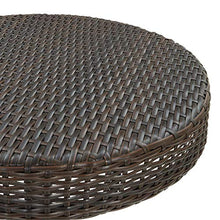 FAMIROSA Tavolo da Giardino Marrone 75,5x106 cm in Polyrattan