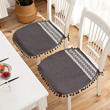 XHNXHN 2 Pezzi Cuscini per sedie da Esterno in Cotone per Interni con Cravatte Cuscini per sedie da Pranzo da Cucina Antiscivolo per Studenti Dormitorio Cuscino per Decorazioni per la casa per uffi