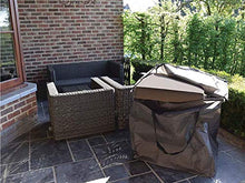 Perel Garden OCLCB - Custodia protettiva per cuscino da divano, 75 x 75 x 90 cm, colore: Nero