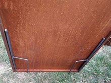 Zen Man 031506-1 - Paravento in metallo ruggine per giardino, 1 mm, larghezza 75 x altezza 150 cm