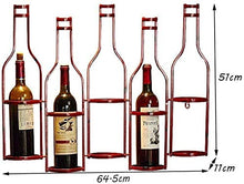 DJSMjbj Scaffali Galleggiante Retro Style Industriale di Arte di Ferro Wine Rack Wall Hanging Bar caffè a Tema Western Restaurant Ripiani Decke