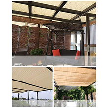 YS Telo Parasole Multiuso per Esterni in Tessuto Beige 90% Parasole con Occhielli per Tettoia per Pergola,11M
