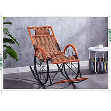 Moolo Zero Sdraio Zero Gravity Chair Sedie da Patio Oversize e Reclinabili Resistenti alla Ruggine con Poggiatesta Imbottiti Regolabili Sedia gravità (Color : Brown Yellow)