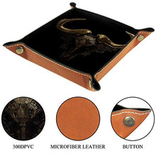 ASDFSD Golden Bull SkullStorage Box, scatola pieghevole per giocattoli, 20,5 x 20,5 cm
