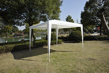 Outsunny-Gazebo da Giardino Tenda da Esterno Impermeabile Struttura in Acciaio 3x3m Bianco